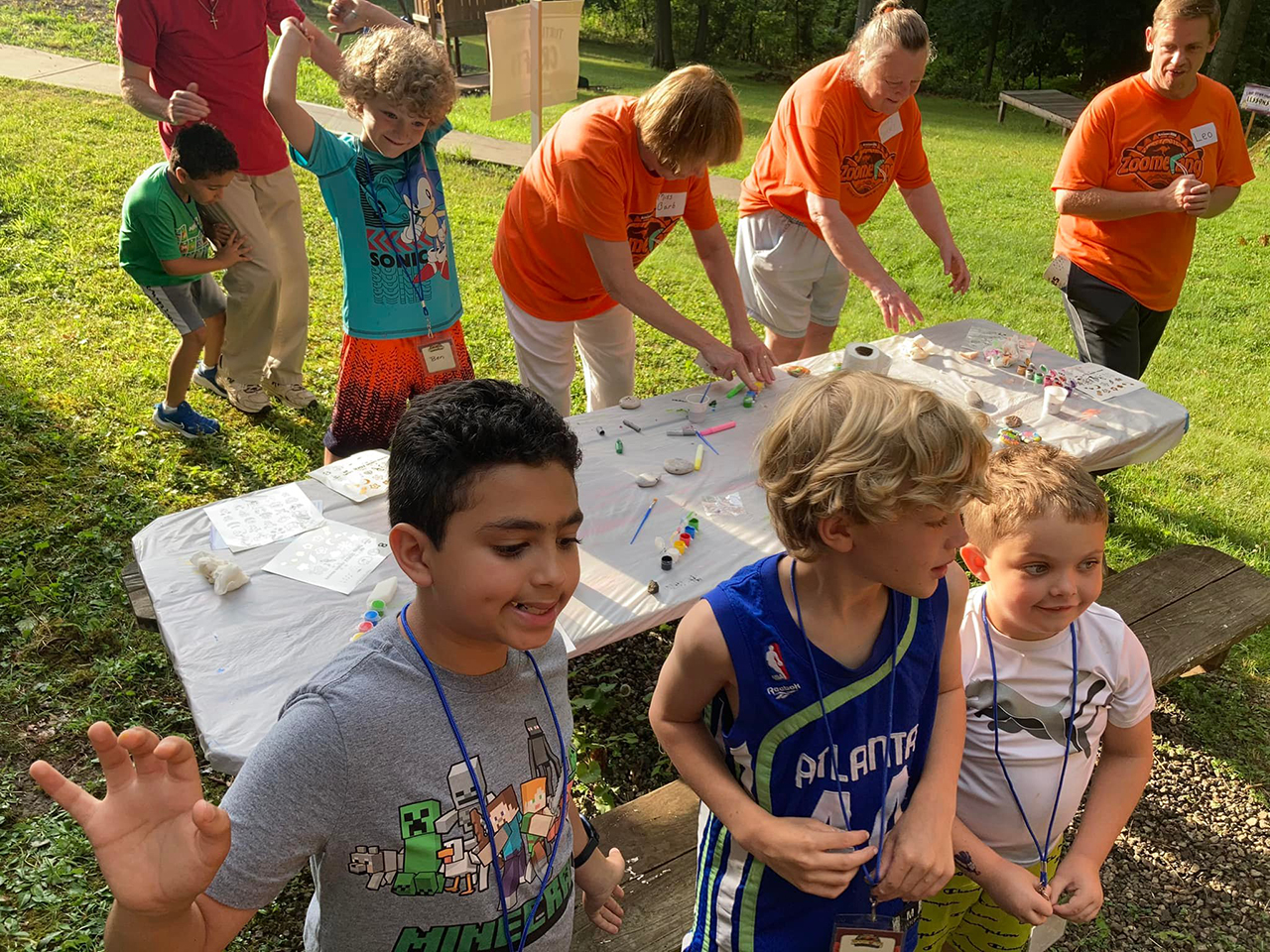 Community children attending the 2023 VBS program at Bakerstown Alliance Evangelical Christian Church.