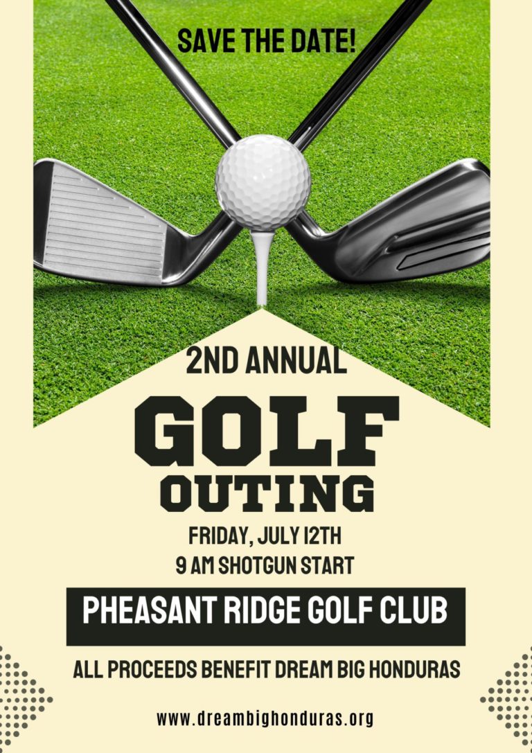 A flyer advertising the golf outing.